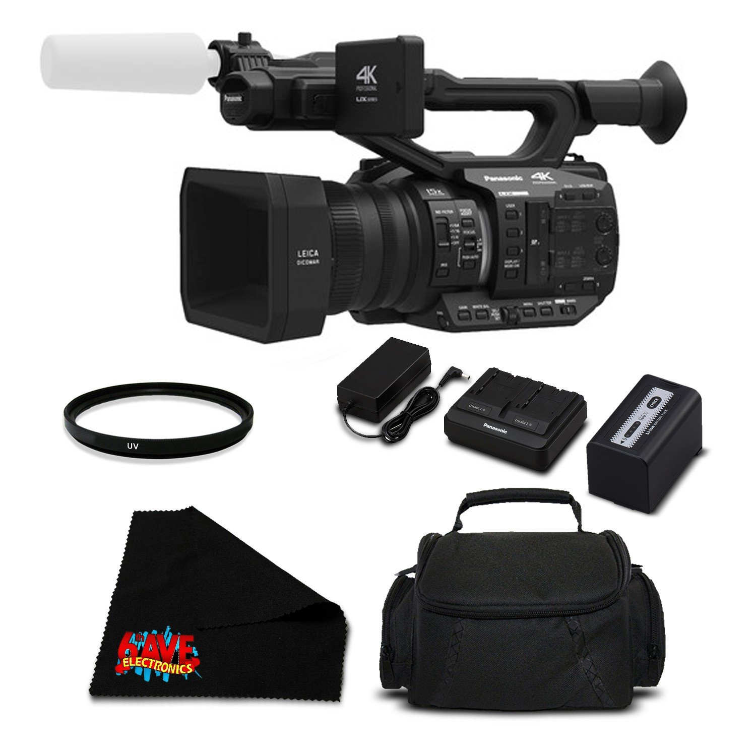 Panasonic AG-UX180 4K Premium Professional Camcorder (Intl Model ...