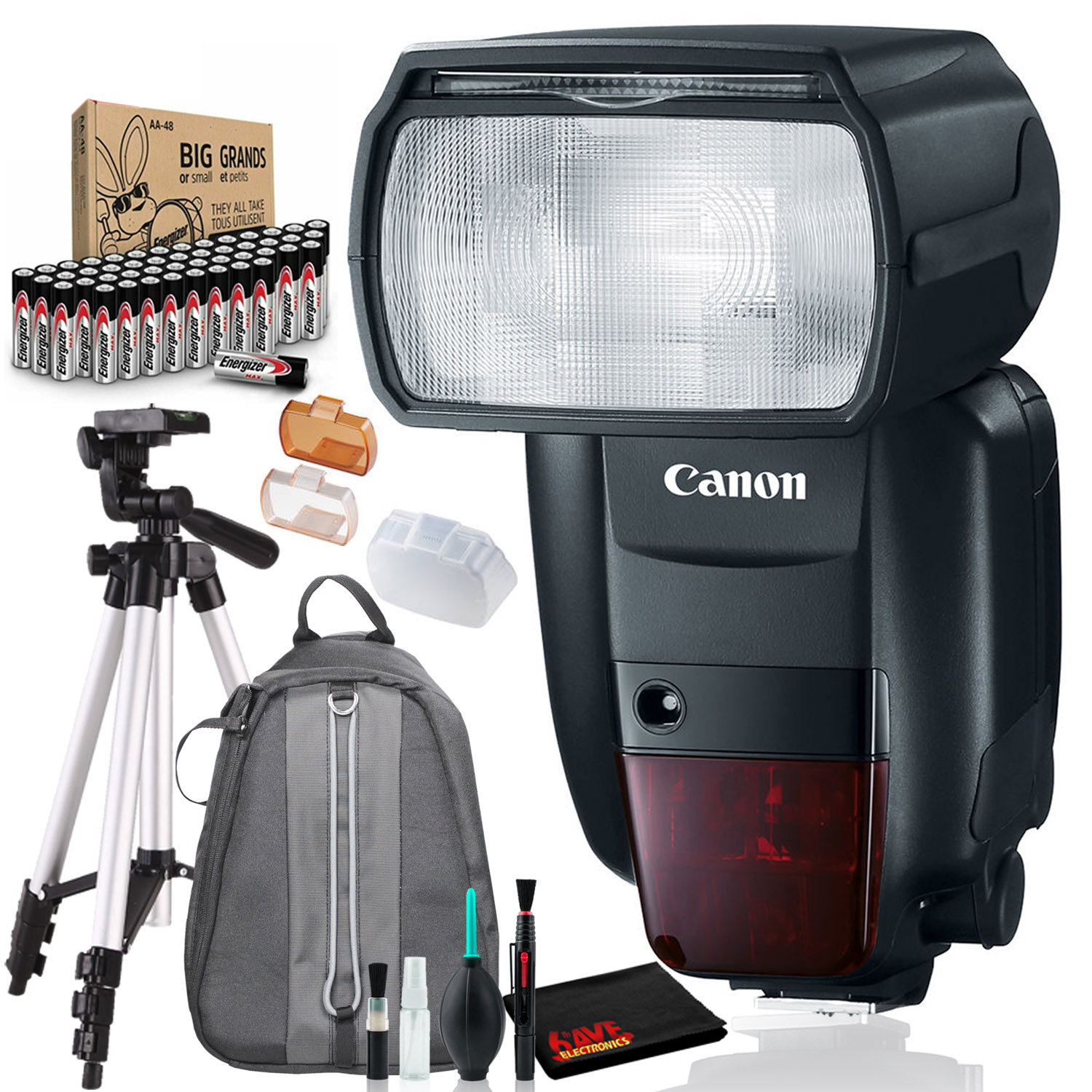 Canon Speedlite 600EX IIRT (Intl Model) Bundle with Batteries, Tripod, and Bag 13803270891 eBay