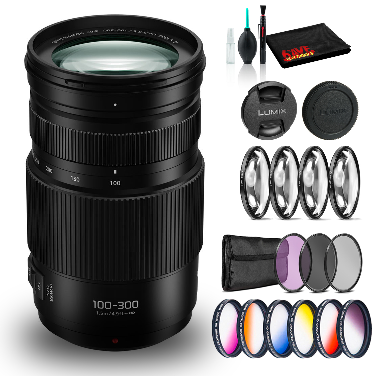 Panasonic Lumix G Vario 100 300mm F 4 5 6 Ii Power O I S Lens With Filter Kit Ebay