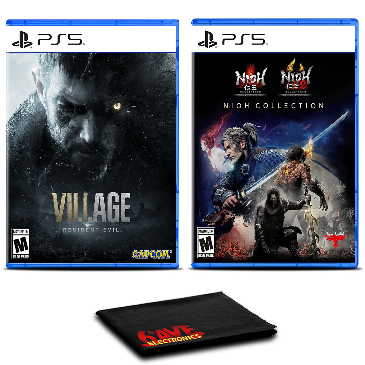 Resident Evil Village And The Nioh Collection - Two Games For PS5 - $144.00