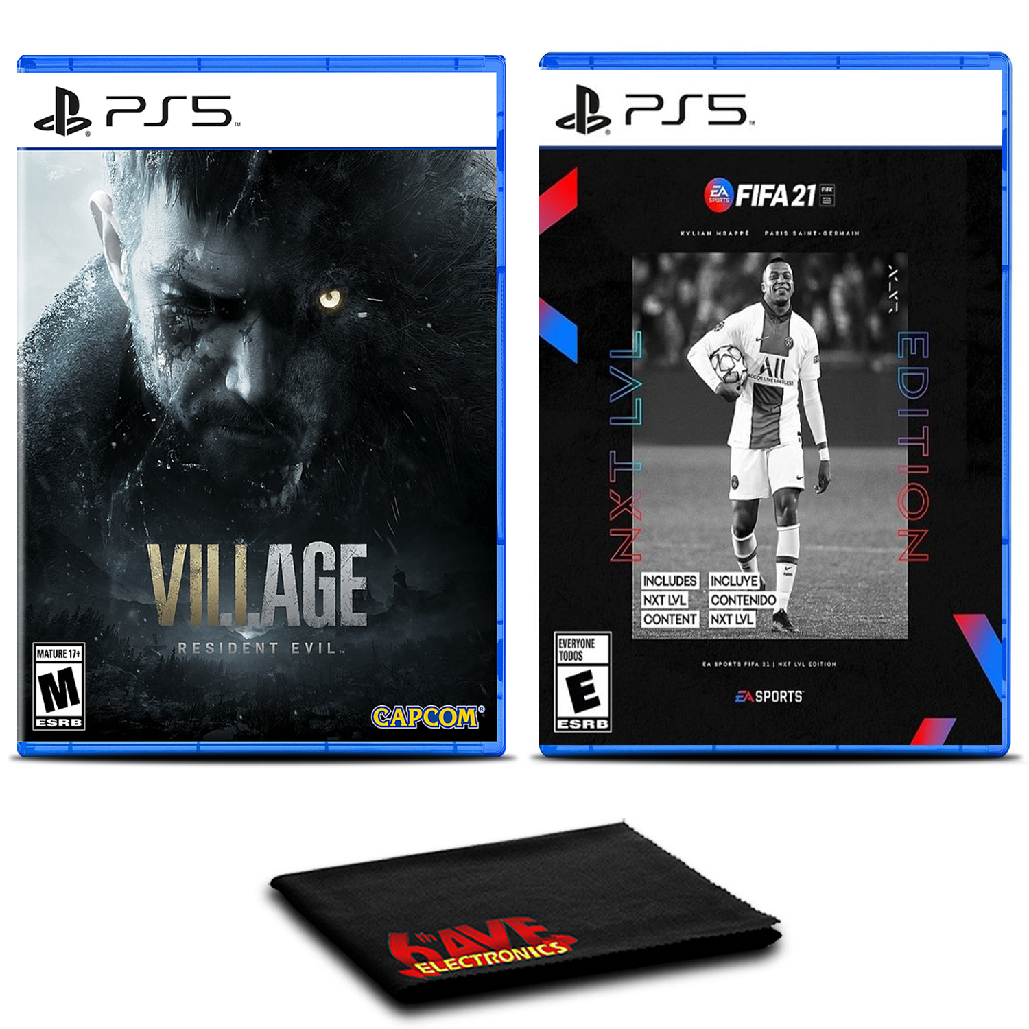 Resident Evil Village And FIFA 21 Next Level - Two Games For PS5 - $133.85