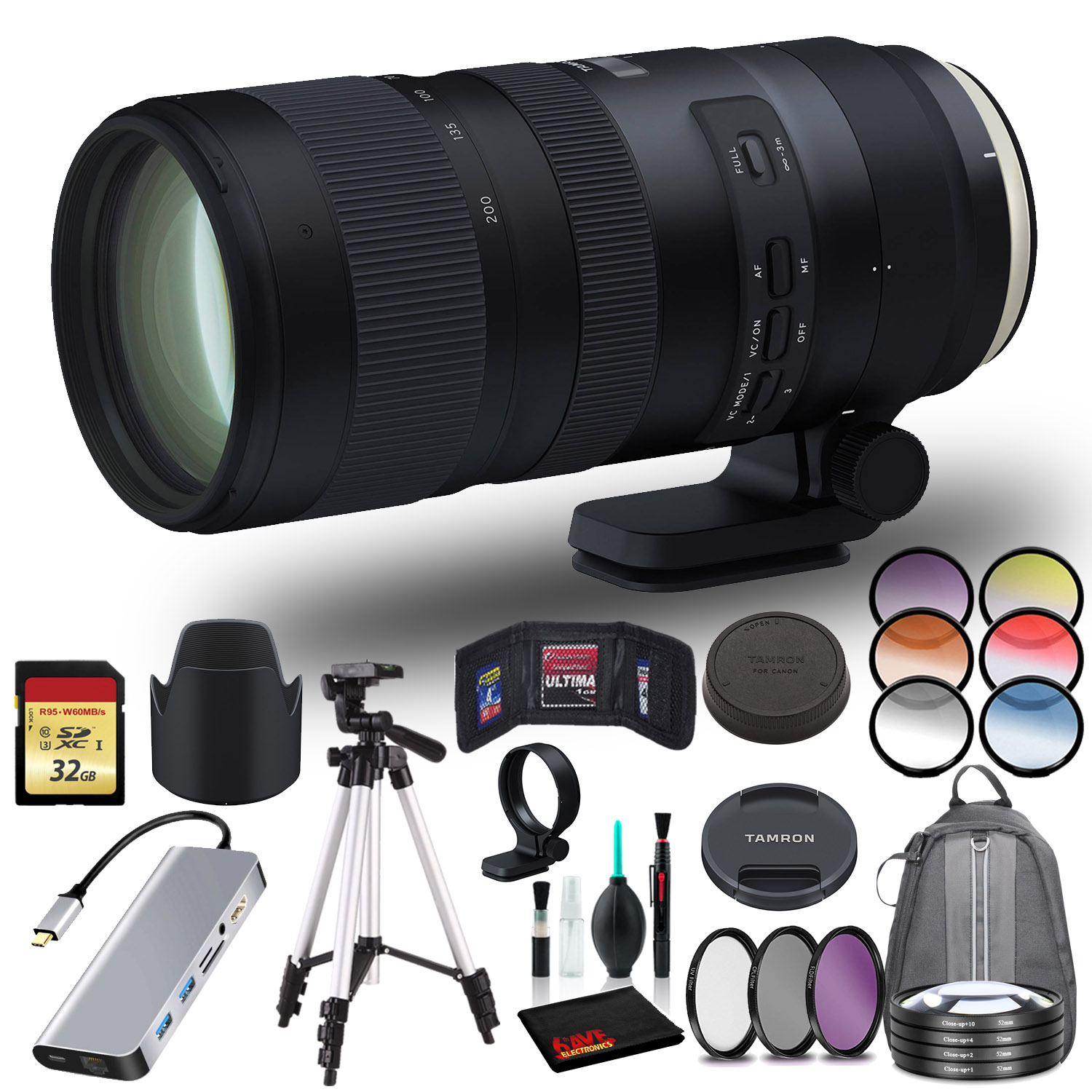 Tamron Sp 70 0mm F 2 8 Di Vc Usd G2 Lens For Canon Ef Includes Cleaning Kit Ebay