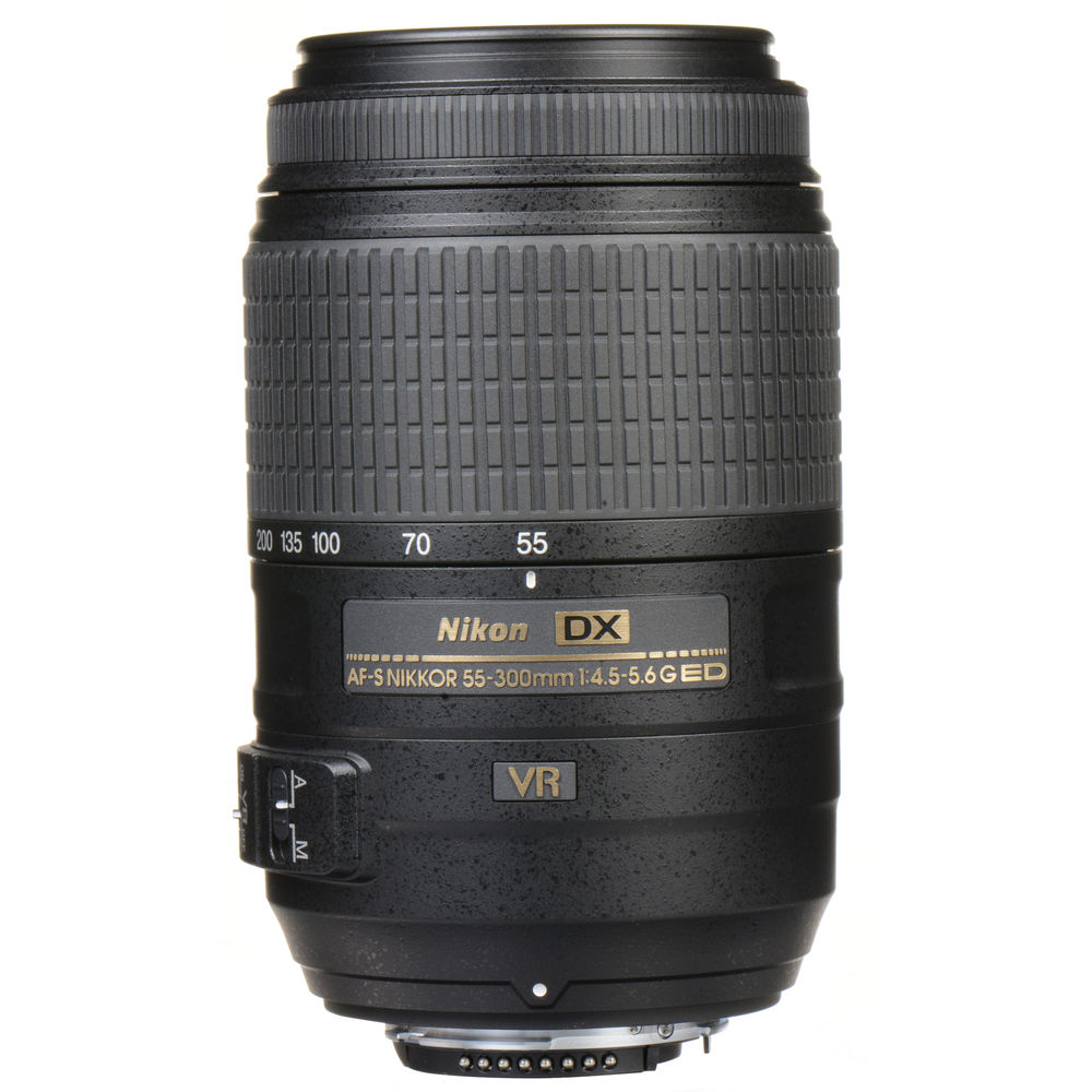 Nikon AF-S DX 55-300mm f/4.5-5.6G ED VR Lens (2197) Intl Model