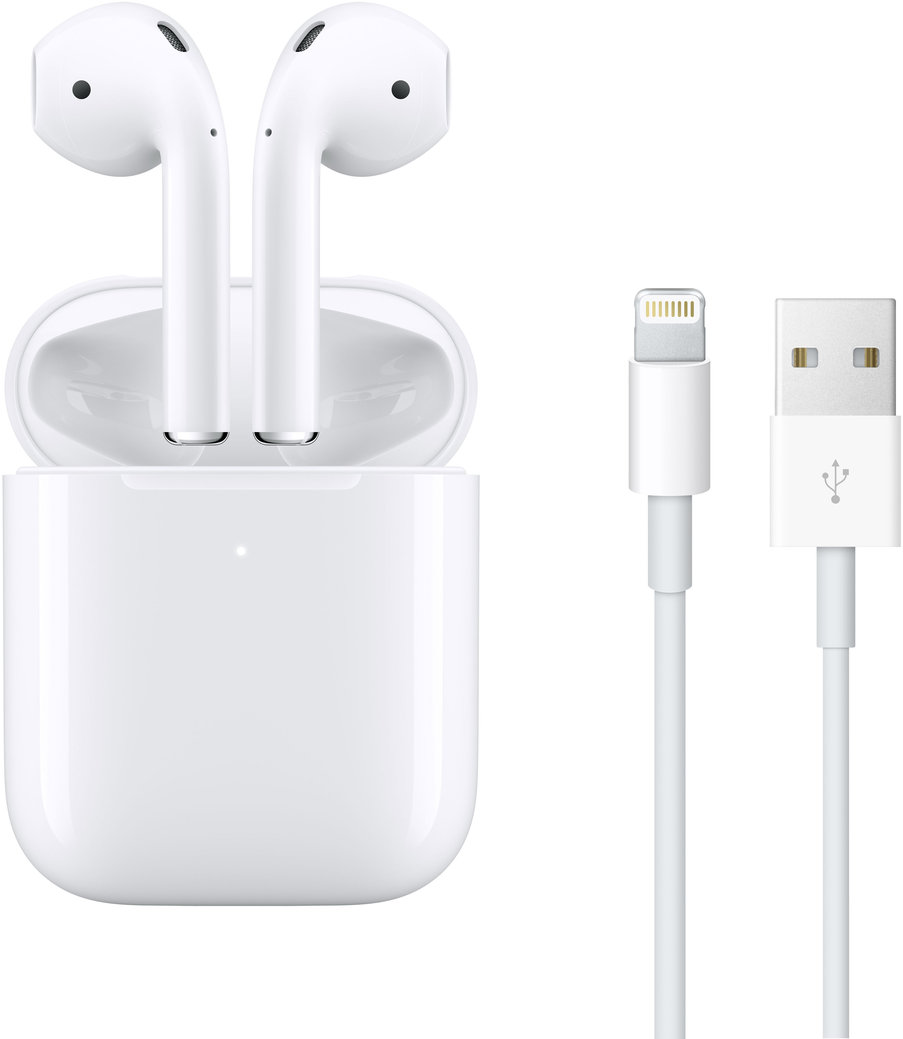 Apple AirPods本体 ホワイト Apple AirPods with Wired Charging (2nd Gen) with Cable Ties