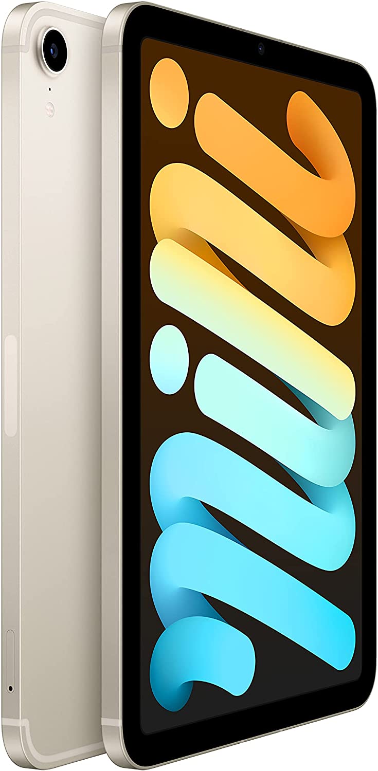 Apple iPad Mini 6 (256GB, Wi-Fi, Starlight) Bundle with Mint Moroccan Sleeve - Picture 3 of 9