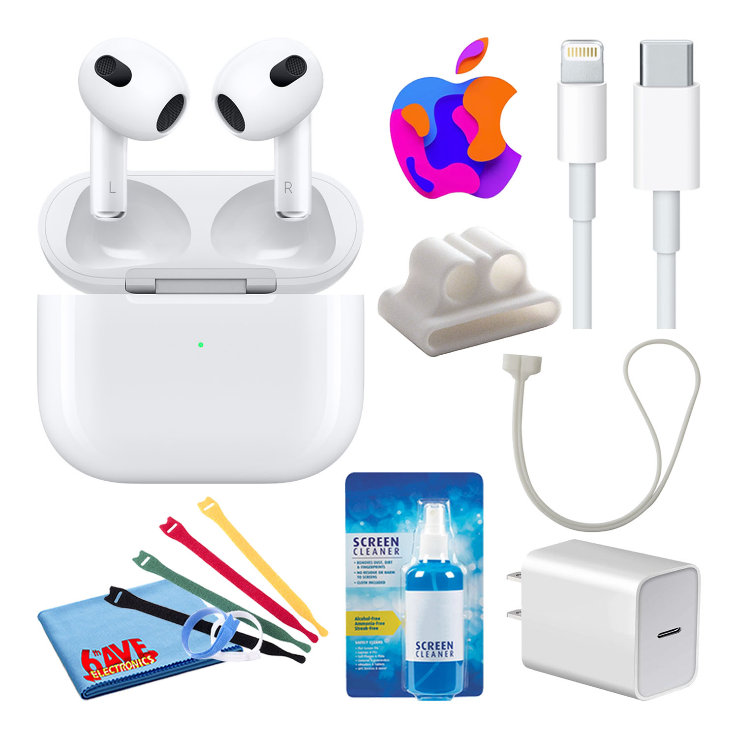 Apple AirPods 第3世代 MagSafe Lightning Amazon.com: Apple AirPods with Lightning Charging Case (3rd