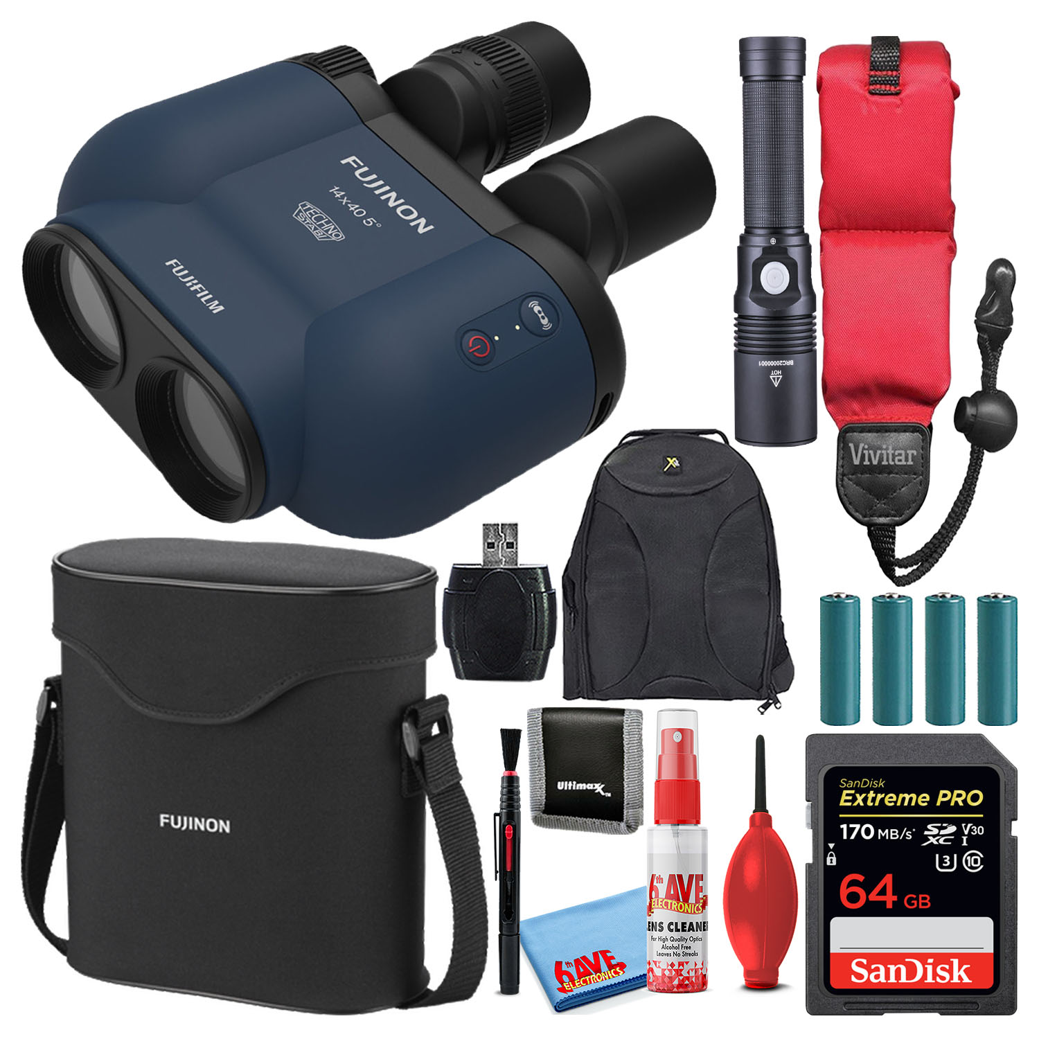 Комплект биноклей Fujifilm 14x40 TSX1440 Techno-Stabi со стабилизацией изображения