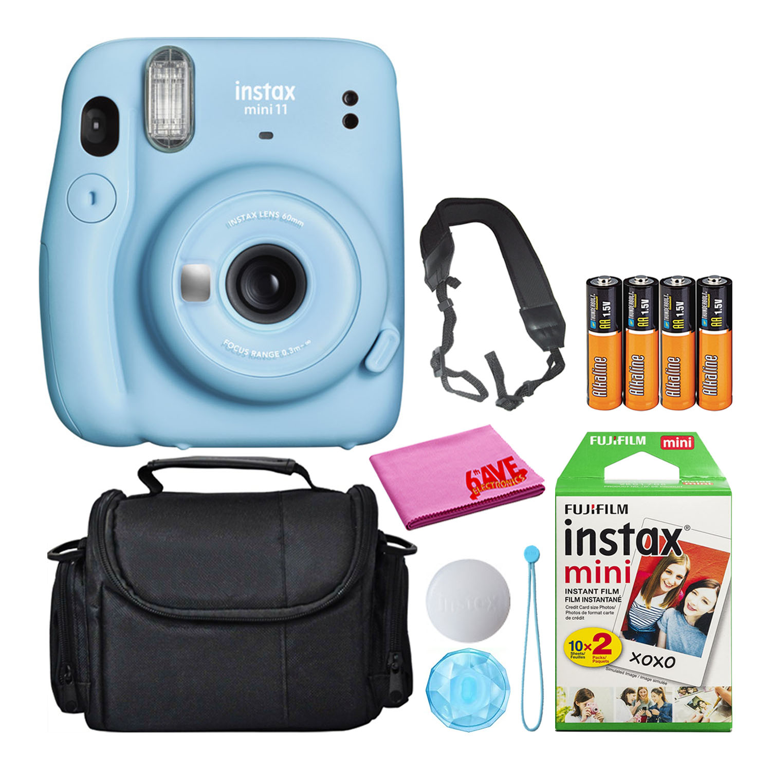 Комплект фотоаппаратов мгновенной печати Fujifilm Instax Mini 11 с общим количеством пленок 20 штук
