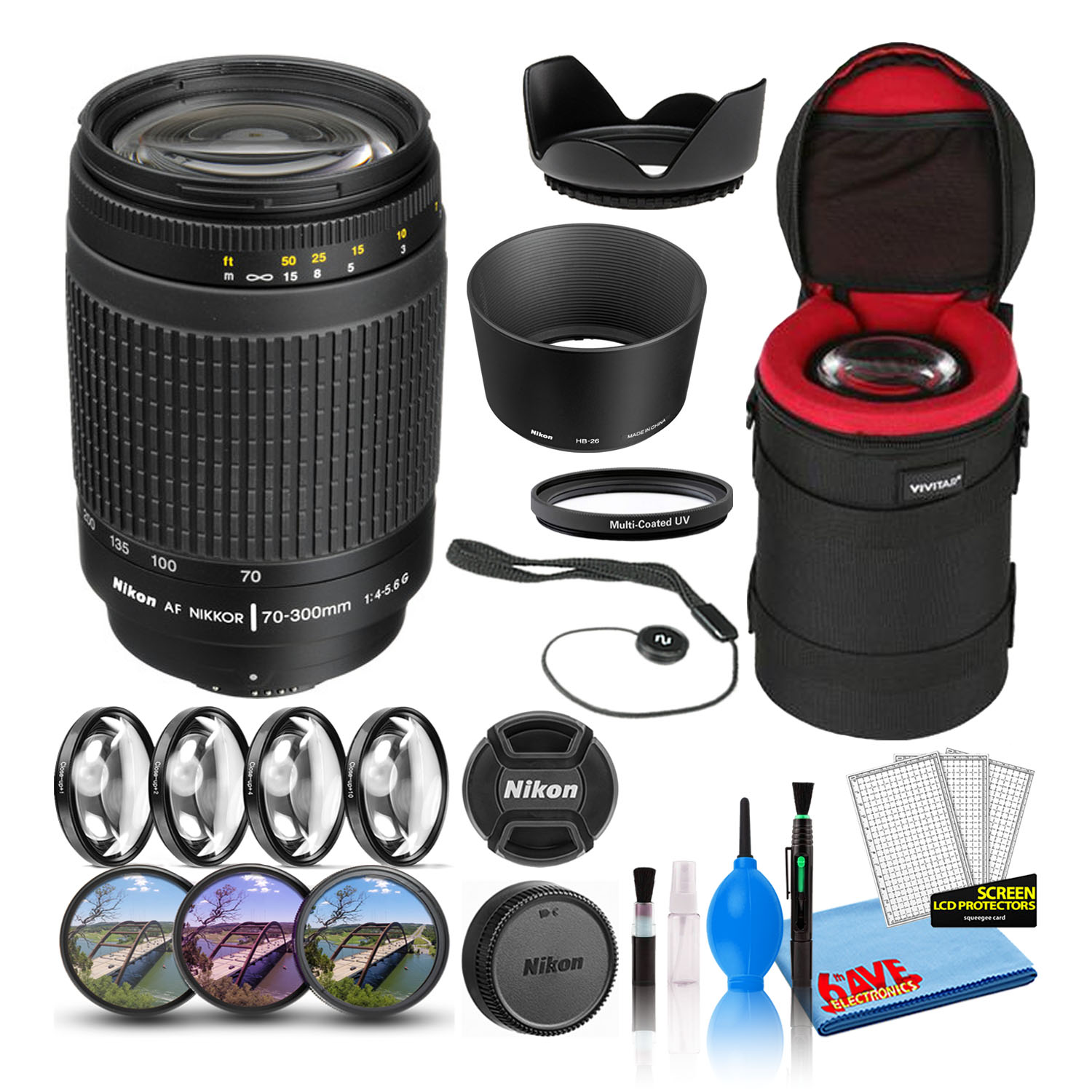 Nikon AF Zoom-70-300mm f/4-5.6G Zoom Lens (1928) Intl Model