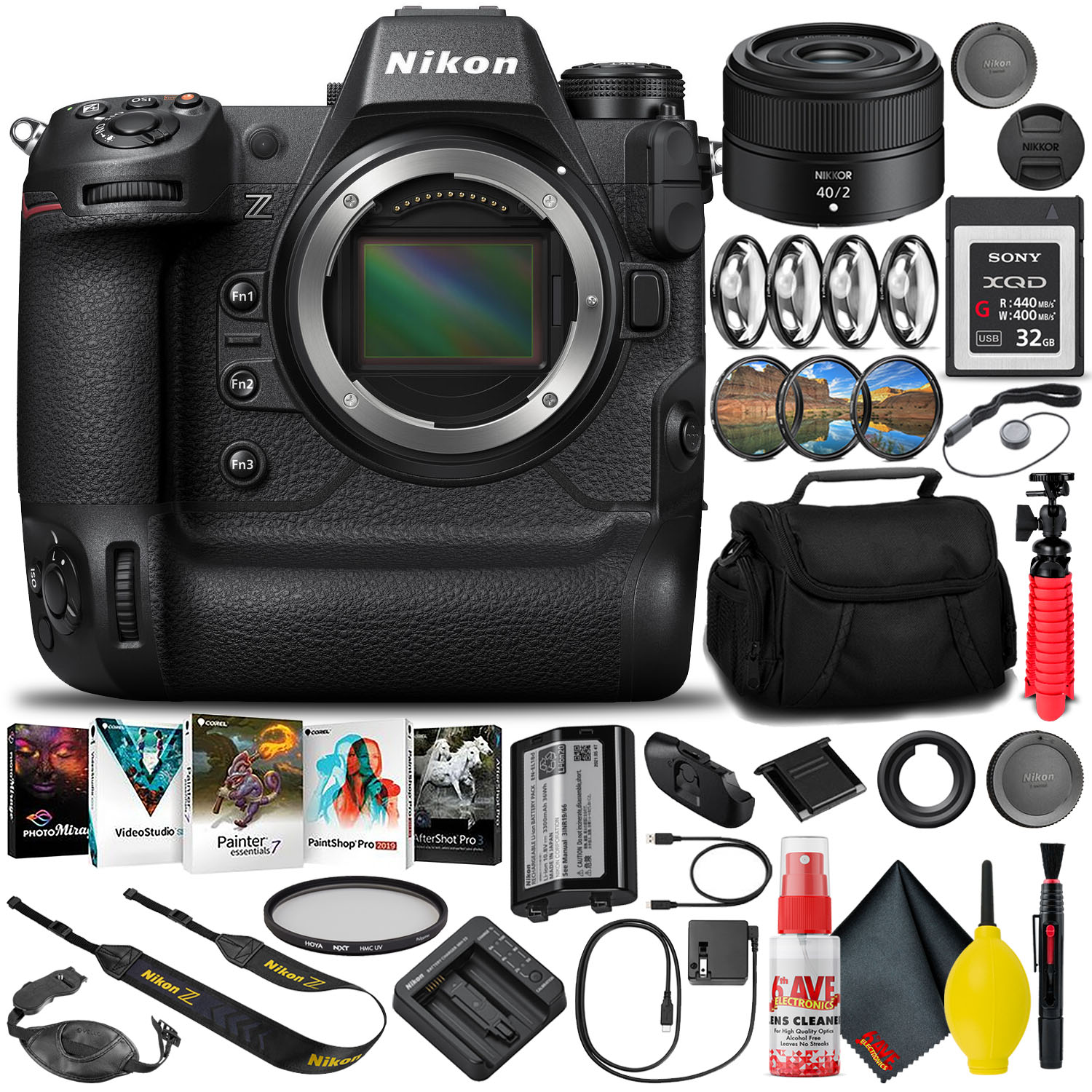 Nikon Z9 Mirrorless Camera (1669) with 40mm Lens + 32GB XQD Card