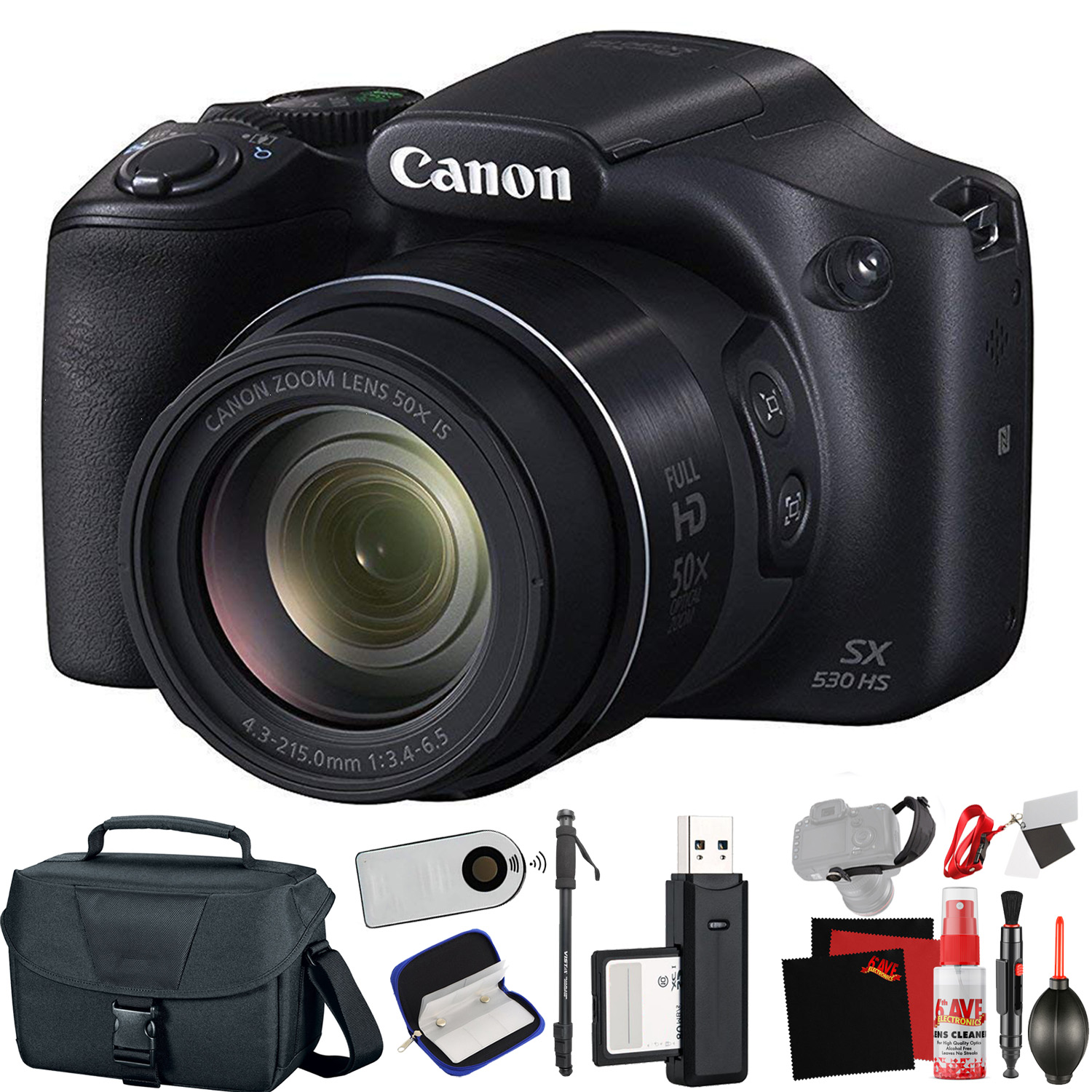 Canon PowerShot SX530 HS Digital Camera (Intl Model) +Extra