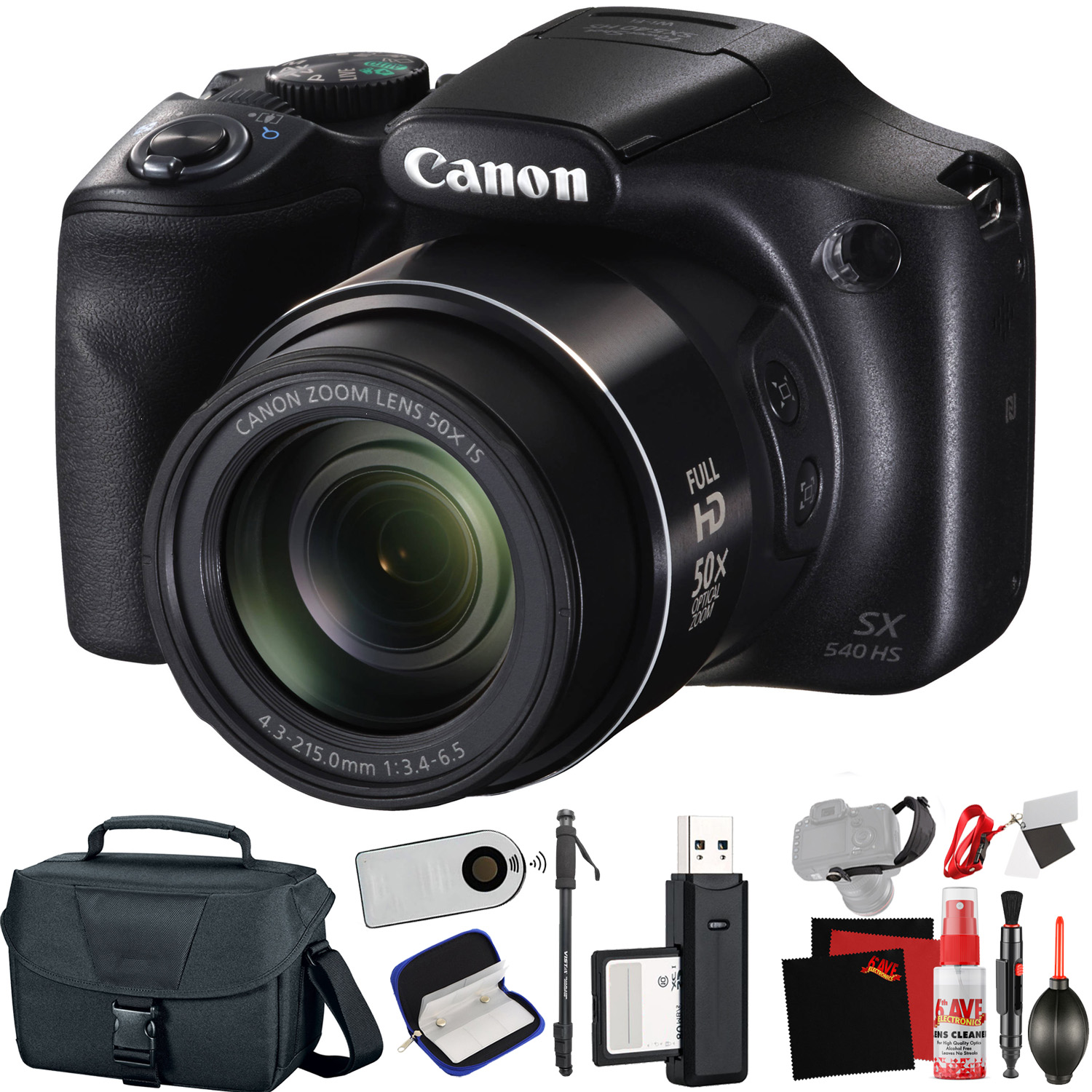 Canon PowerShot SX540 HS Digital Camera (Intl Model) +Extra