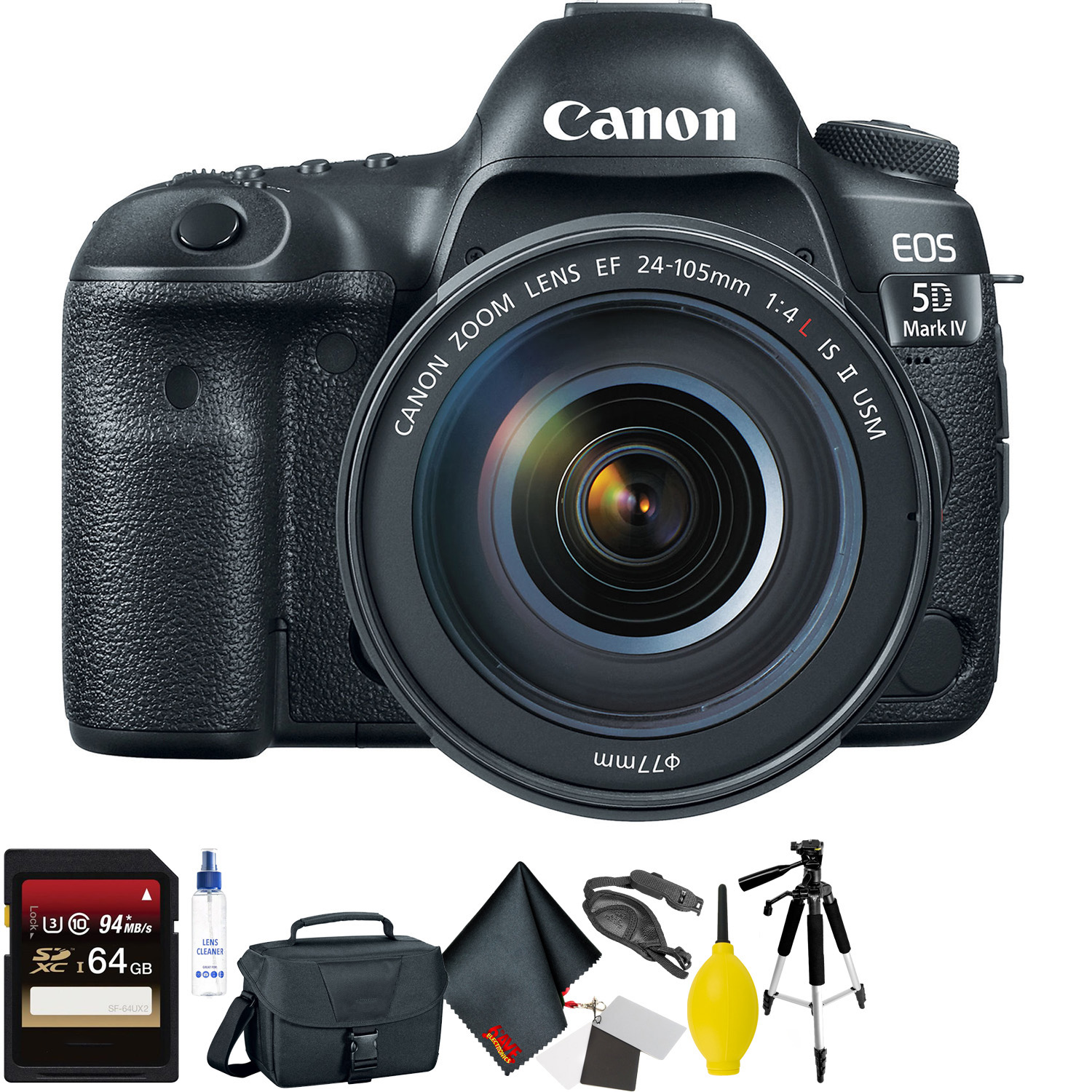  Canon  EOS  5D  Mark  IV  DSLR Camera with 24 105mm f 4L II 