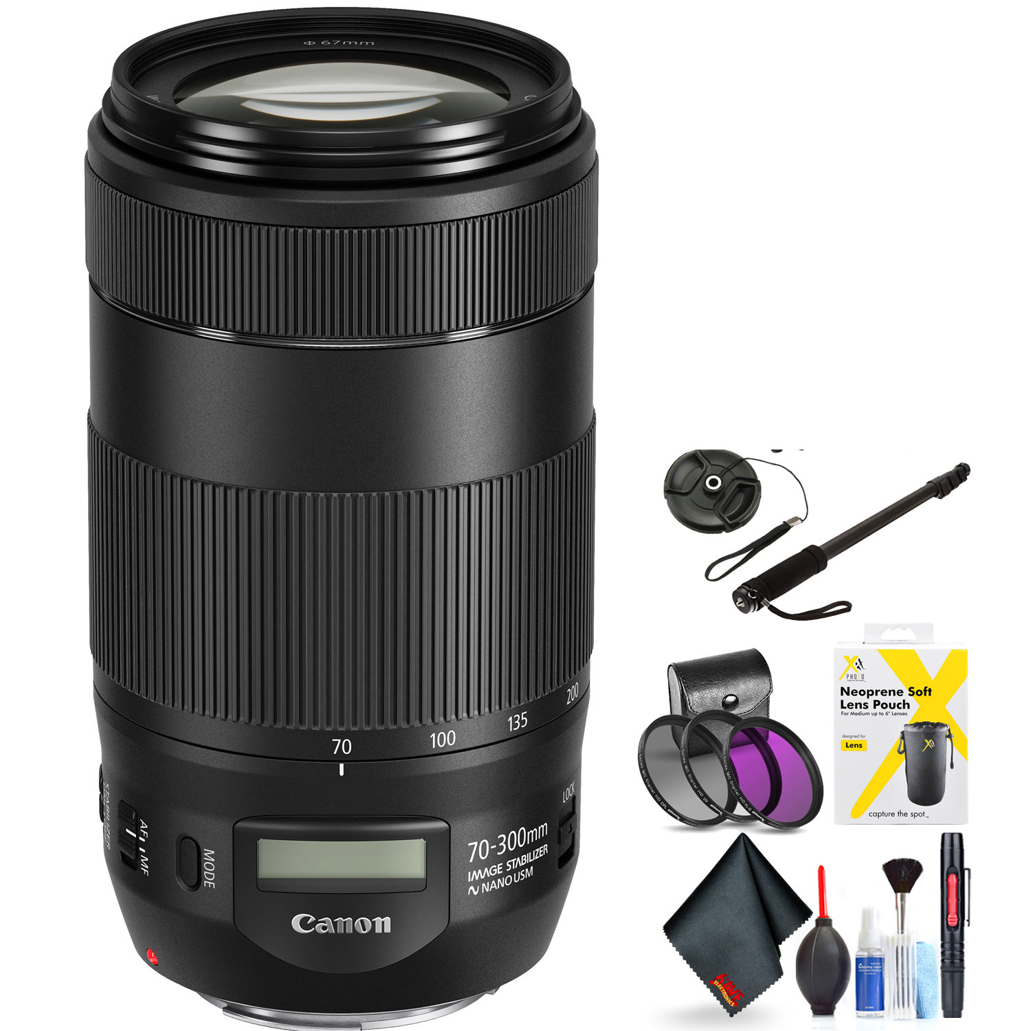 Canon EF 70-300mm F/4-5.6 is Ii USM Lens for Canon 6D, 5D