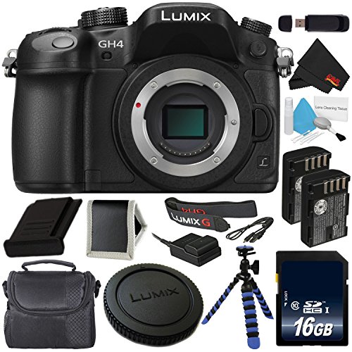 Panasonic DMC-GH4 Digital Camera + 16GB Memory Card + DMW-BLF19
