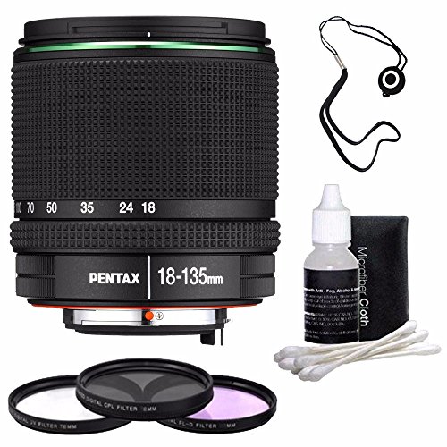 Pentax Smc Da 18 135mm F 3 5 5 6 Al Ed Dc Wr Lente If 3 Piezas Kit De Filtro Ebay