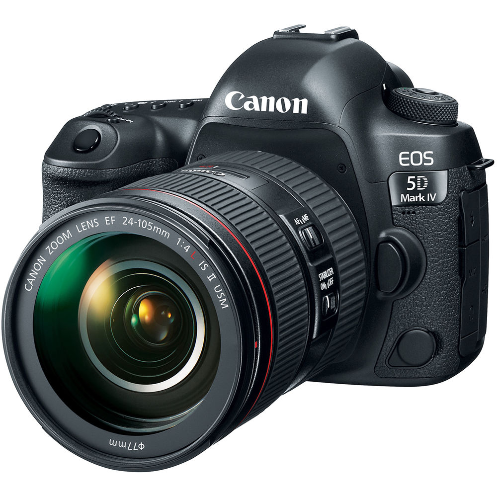Canon EOS 5D Mark IV DSLR Camera W/ 24-105mm f/4L II Lens