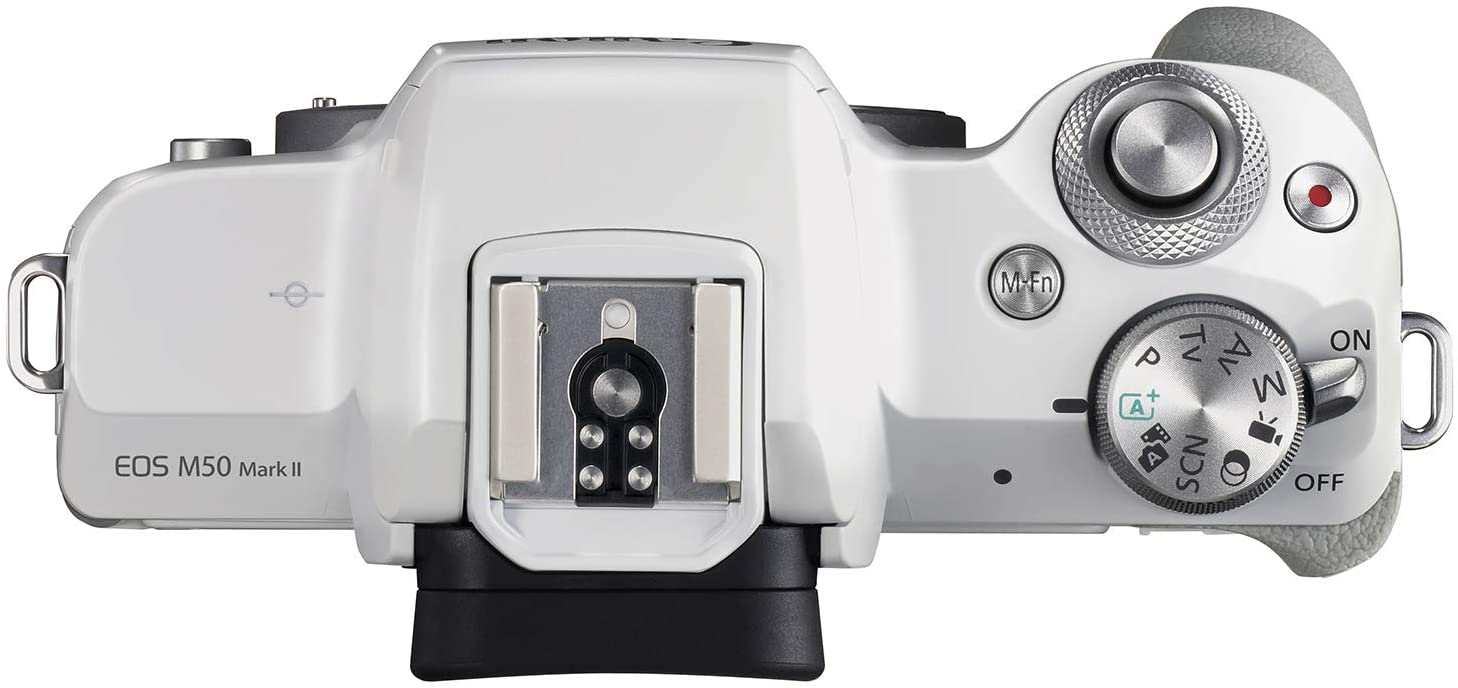 Canon EOS M50 Mark II + EF-M 15-45mm is STM Kit White