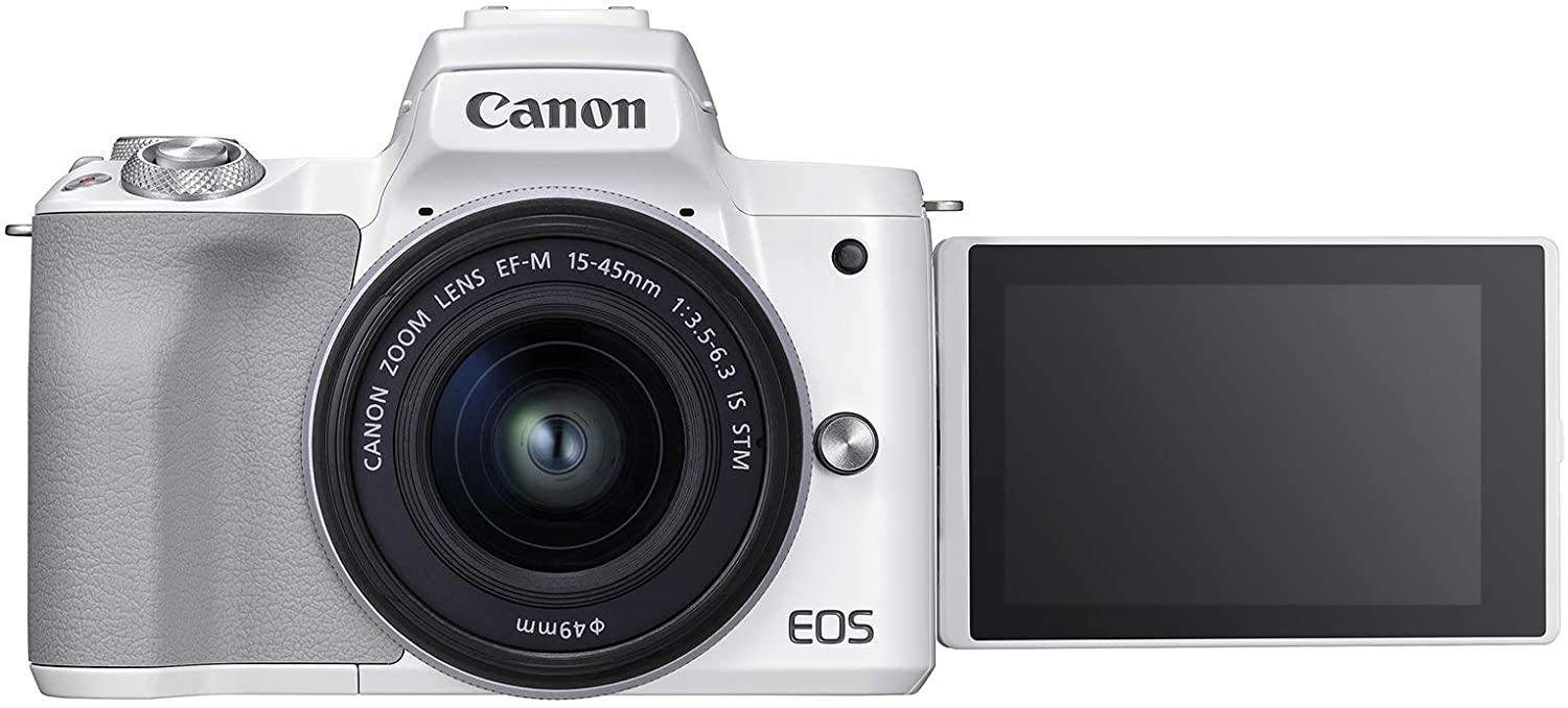 Canon EOS M50 Mark II + EF-M 15-45mm is STM Kit White