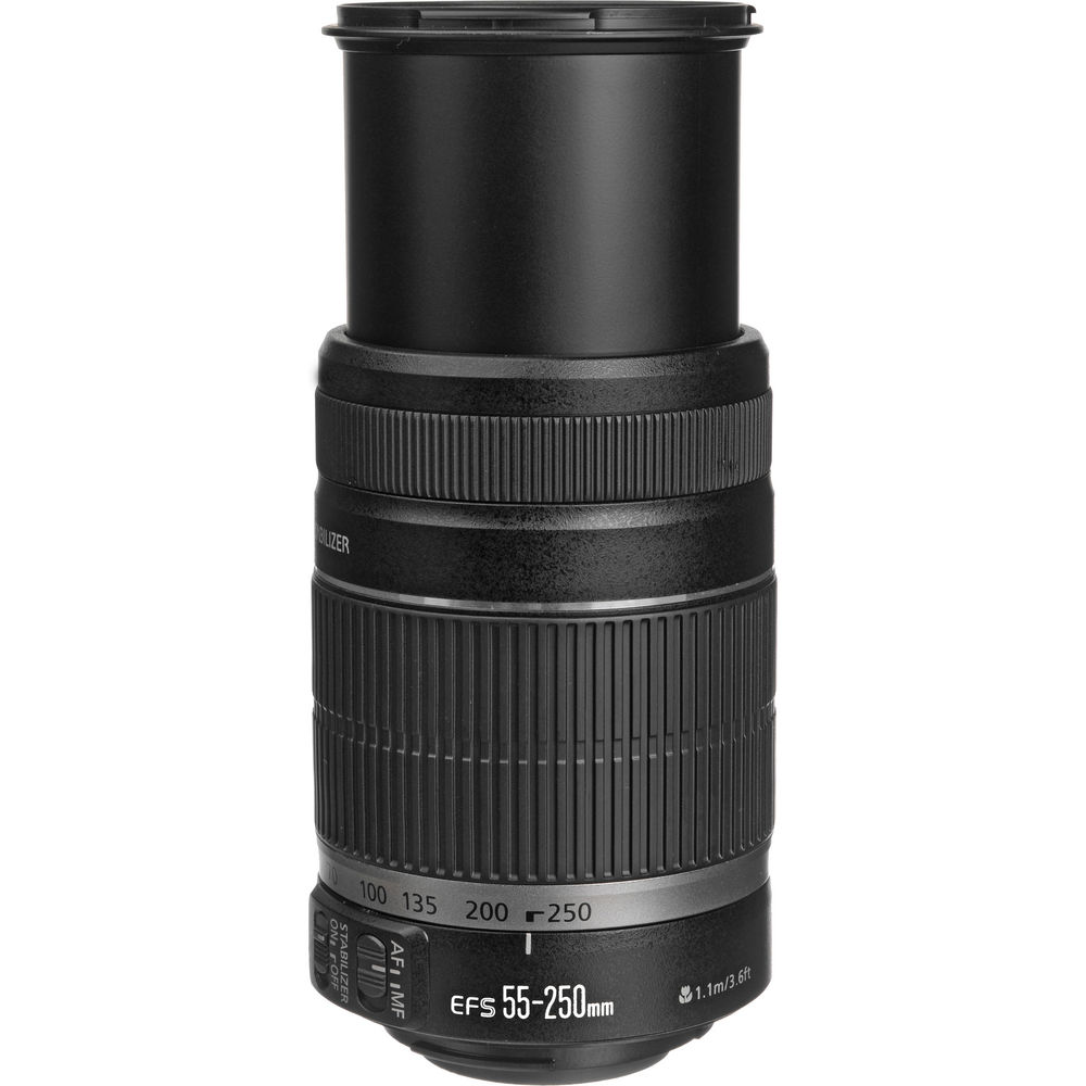 Canon EF-S 55-250mm f/4-5.6 IS II Lens (5123B006) + Filter Kit +