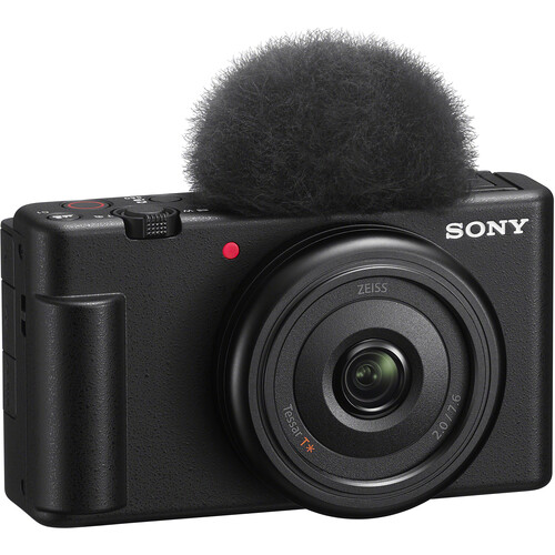 Sony ZV-1F Vlogging Camera (Black) (ZV1F/B) + Case + 64GB Card +