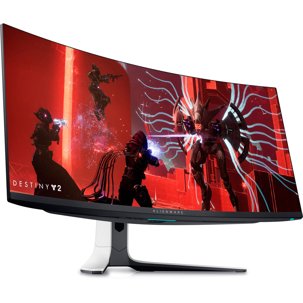 2 x Alienware AW3423DW 34.2" 1440p HDR 175 Hz Curved Gaming Monitor (Lunar - Picture 2 of 8