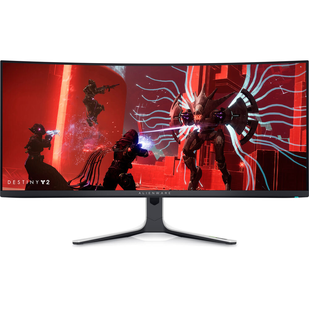 2 x Alienware AW3423DW 34.2" 1440p HDR 175 Hz Curved Gaming Monitor (Lunar - Picture 3 of 8