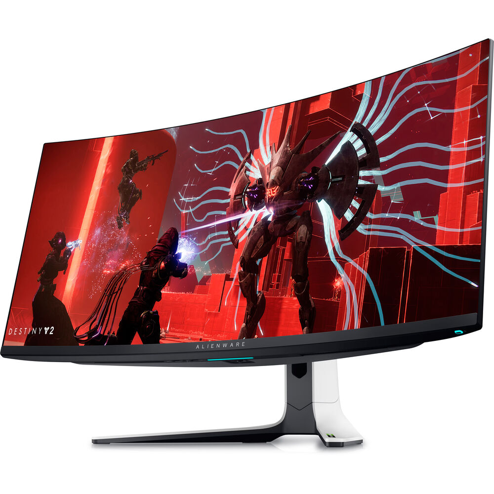 2 x Alienware AW3423DW 34.2" 1440p HDR 175 Hz Curved Gaming Monitor (Lunar - Picture 4 of 8