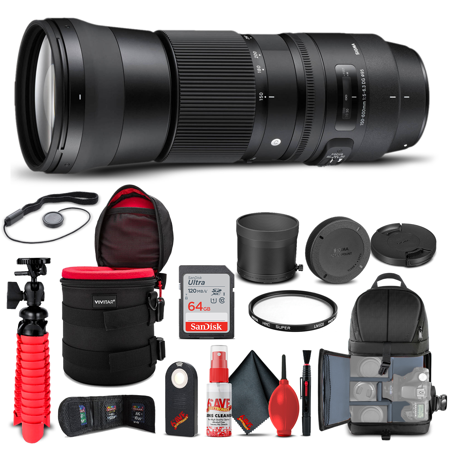 Sigma 150 600mm F 5 6 3 Dg Os Hsm Contemporary Lens For Nikon F 745 306 Bundle Ebay