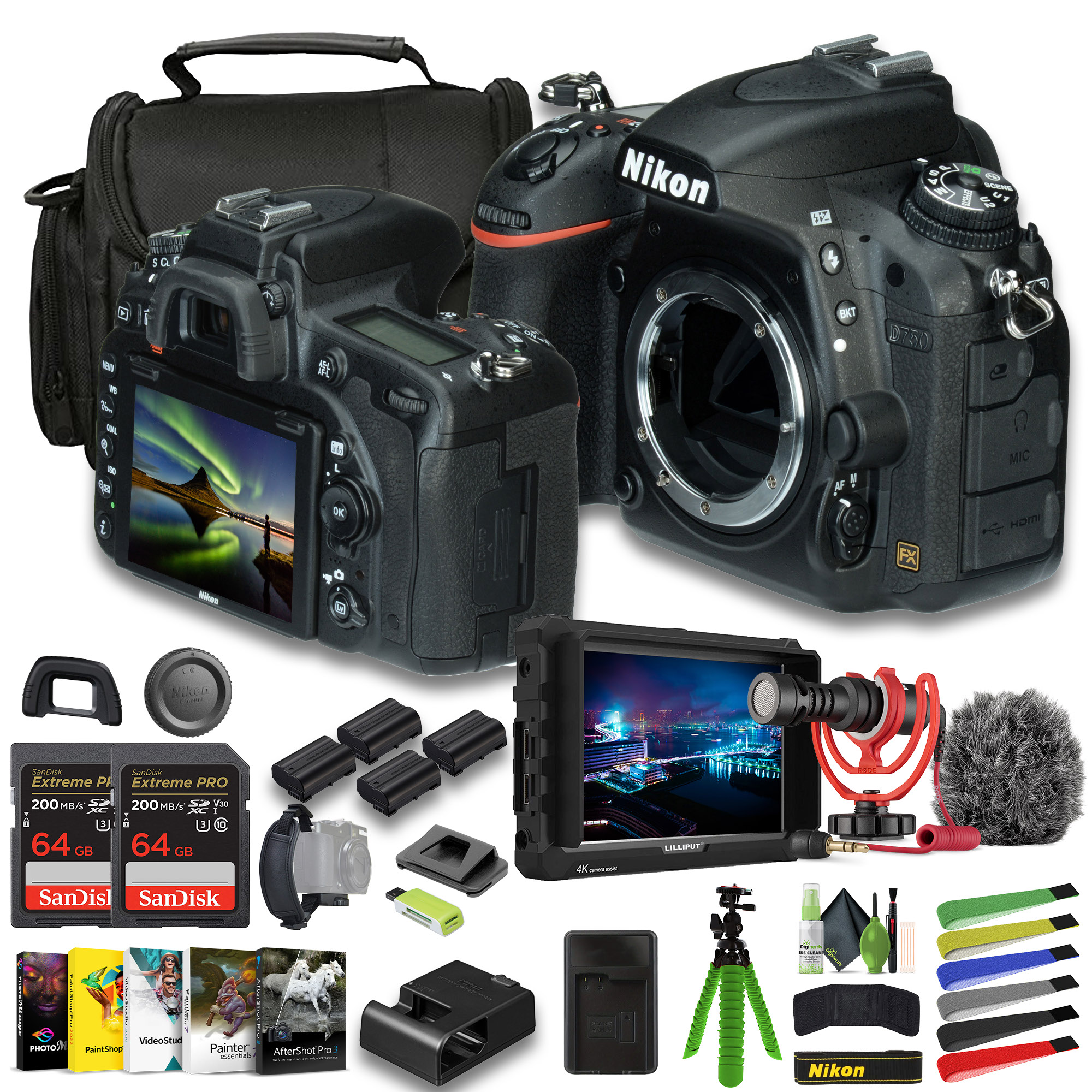 Nikon D750 FX-format Digital SLR Camera (1543) Bundle 18208015436